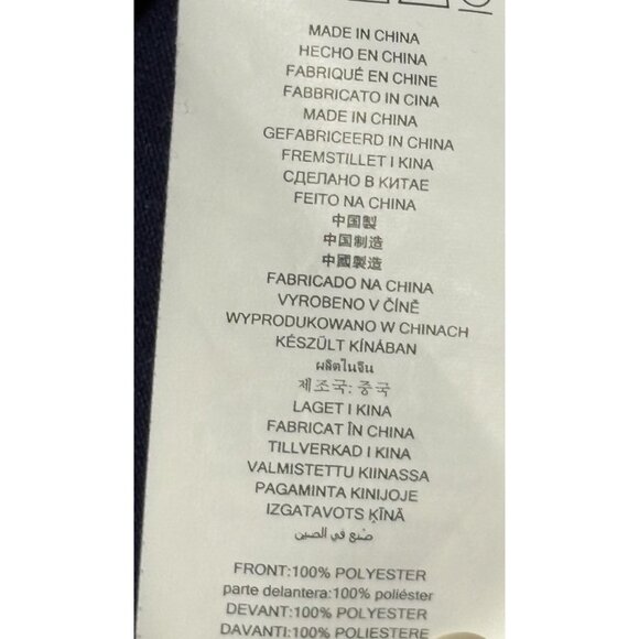 Michael Kors Mixed Woven Knit Layered Hem V-Neck 3/4 Sleeve Shirt Blue Size XS - Picture 4 of 8